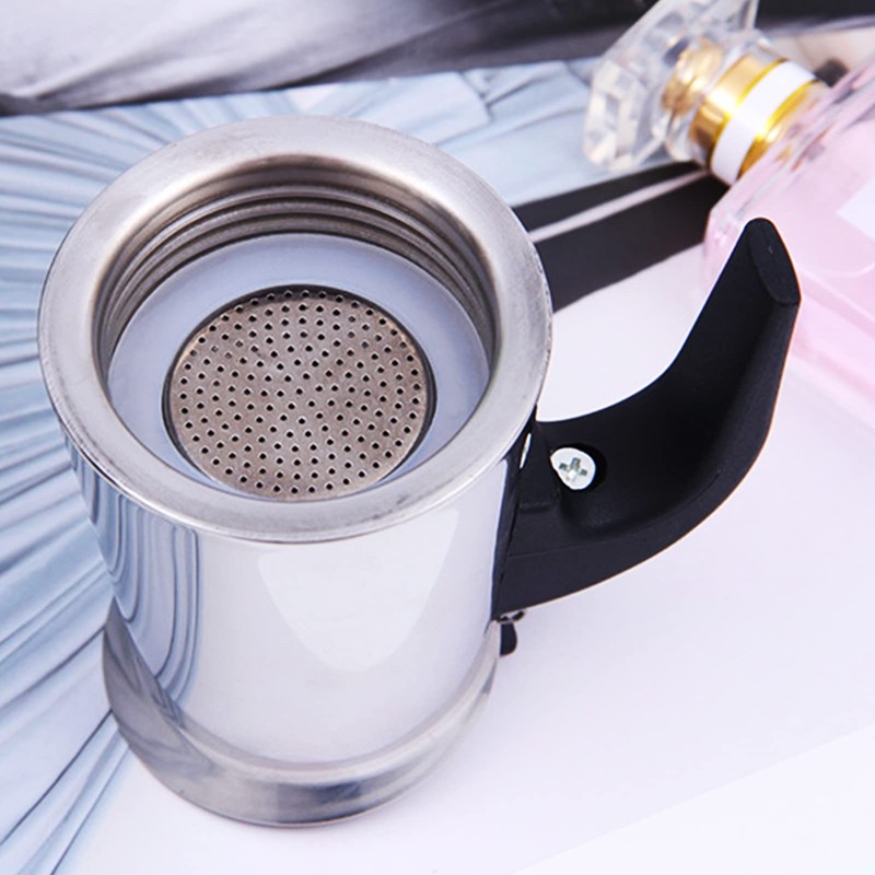 AngelcityCC Coffee Pot, Stainless Steel Moka Pot Coffee Maker 6