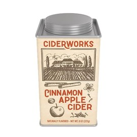 McSteven's Ciderworks Cinnamon Apple Cider Mix - Perfect Combination of Fruit and Spice, Naturally Flavored Cider Mix in 6.25oz Square Tin - Just Add Water