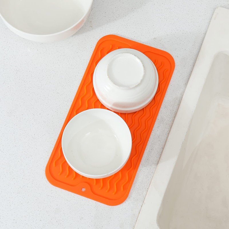 MicoYang Silicone Dish Drying Mat for Multiple Usage,Easy clean,Eco-friendly,Heat-resistant Silicone