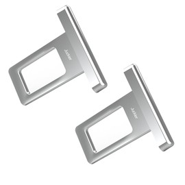 Seat Belt Buckle, Canceller, Block for Cars, Convenient, Comfortable, General Purpose, Car Accessories, Convenient Goods, Seat Belt, Auxiliary Belt (Silver, 2)