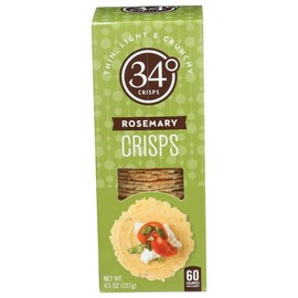 34 Degrees Rosemary Crispbread 4.5 OZ (Pack of 2)