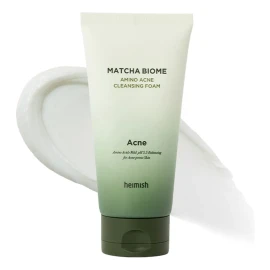 🍵✨ Heimish Matcha Biome Amino – Espuma Limpiadora para Acné 🌿💧