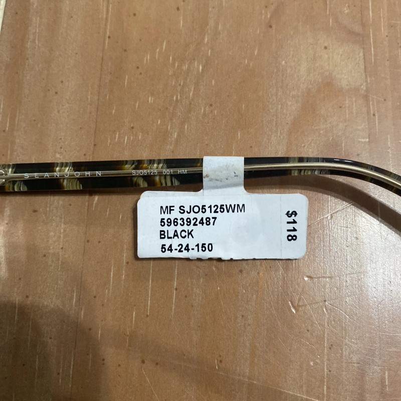 Sean John SJO 5125 001 Black Eyeglass Frames 54 24