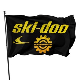 JKVSAICV Snowmobile from Skidoo Flag 3 X 5 Ft Polyester with Brass Grommets Room Decor Club Outdoor Flag Banner-Tea Party Flags