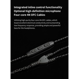 KZ ZS10 Pro iem Cable, Replacement USB C iem Cable, Upgraded in ear Monitor Cable, Cpins Wire for kz zs10 pro x, zsn pro x, zsn pro, edx pro, zar, castor, dqs, pr2, cca cra c10 Earphones, Earbuds