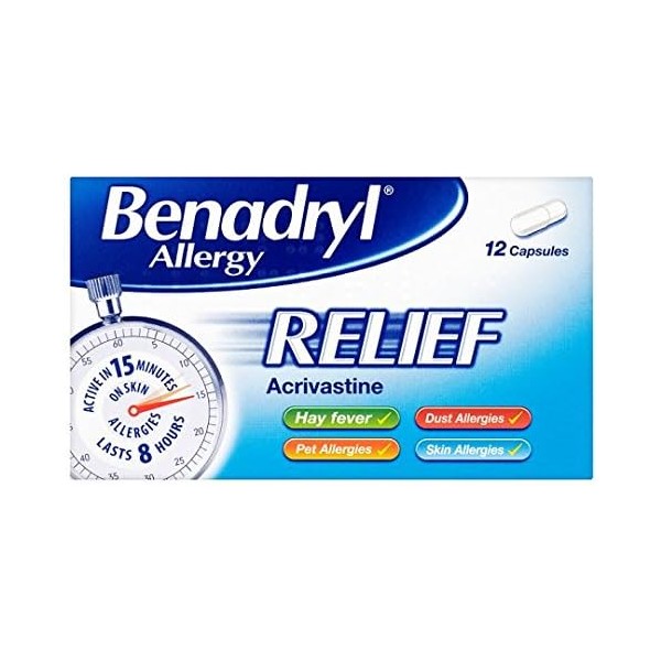 6 X BENADRYL ALLERGY RELIEF 12'S 12'S | 6 PACK
