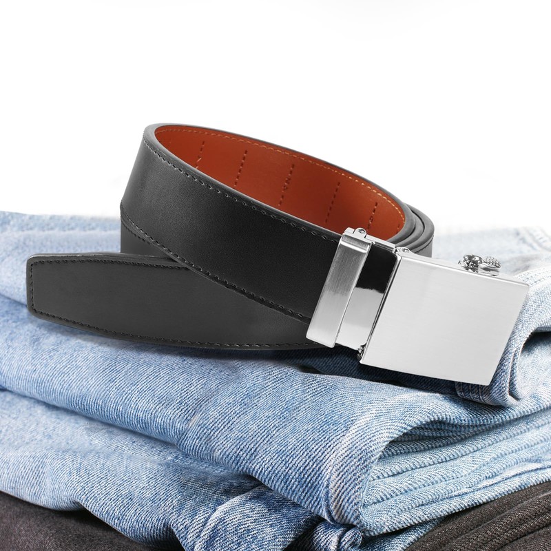 Nelbons Men's Belt Ratchet Automatic Belt for Men 35 mm