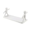 Cyrank Floating Shelf, Wall Mounted Shelf, Hole-Free, Small Doll Shape,