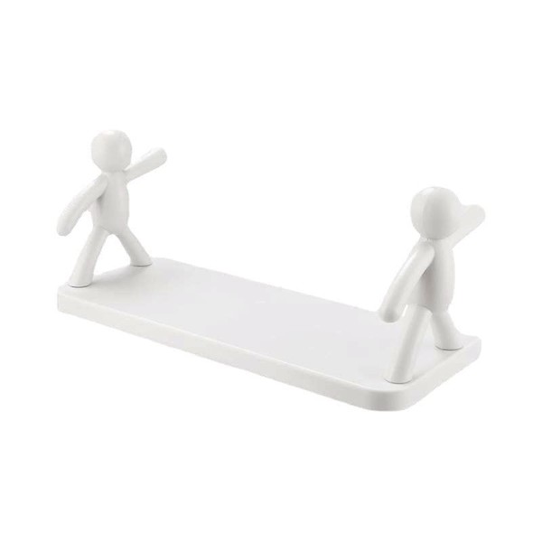 Cyrank Floating Shelf, Wall Mounted Shelf, Hole-Free, Small Doll Shape,