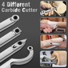 SWONVI 8pcs Carbide Lathe Tools Carbide Inserts For Wood Lathe