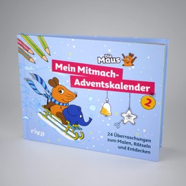 Die Maus - Mein Mitmach-Adventskalender 2: 24 Überraschungen zum Malen, Rätseln und Entdecken. Das perfekte Geschenk für alle Maus-Fans - Für Kinder ab 5 Jahren