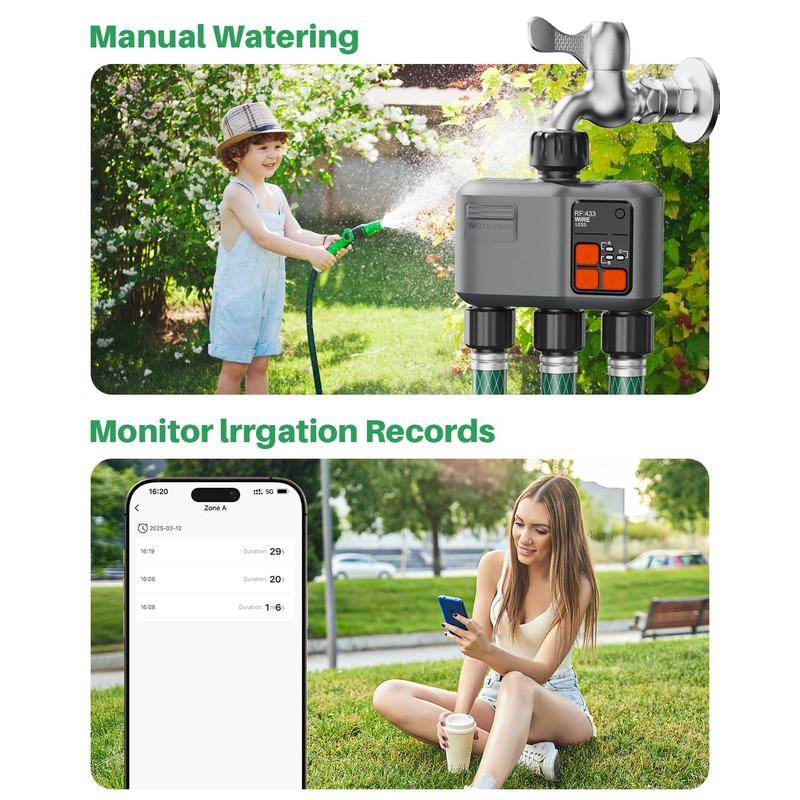 johgee Irrigation Computer WLAN 3 Outputs with 300 m RF
