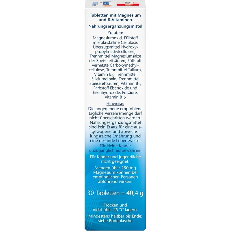Doppelherz Magnesium 400 + B1 + B6 + B12 +