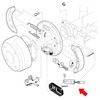 10L0L Golf Cart Brake Cable Set for Club Car Precedent