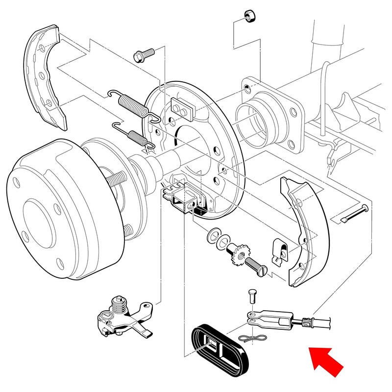 10L0L Golf Cart Brake Cable Set for Club Car Precedent