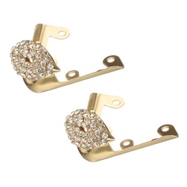 uxcell 2Pcs Metal Shoes Pointed Protector High Heel Toe Caps Cover Durable Shoe Tip Cover Hollow Pointed Shoe Head Tips Cap for Shoe Protection Repair, Shoe Protection (Gold, 33mm)