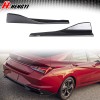 MQ Carbon Fiber Style Rear Side Splitter Side Skirt For