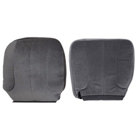 Priprilod Cloth Dark Gray Driver Side Bottom & Top Lean Back Replacement Cover Compatible with Dodge Ram 1500 2500 3500 2003 2004 2005