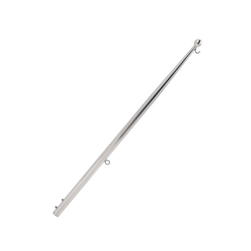 Boat Flag Pole 610mm Length Stable 316 Stainless Steel Rail