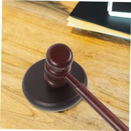 1set Wooden Judge Gavel Practical Auction Hammer for Lawyers and Judges Clear Sound for Courtroom Use Compact and Portable Design for Easy Storage