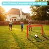 2 Set 4x3ft Soccer Goals for Backyard, Portable Foldable Pop