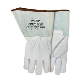 Watson Gloves Scape Goat Winter Gauntlet Glove - Hard-Wearing Full-Grain Leather, Snug-Fitting Wrist, Slip-On Style Cuff (XXL)