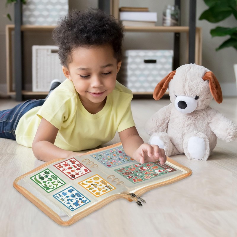 PATIKIL Sticker Organizer Binder, Reusable A5 Sticker Album Collecting Book