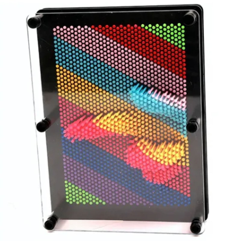 3D Pin Art Board Toy Colorful Improve Imagination Incredibly Patterns