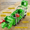 Yewkou Garbage Truck Toy, Friction Powered Recycling Vehicles with Lights
