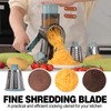 Cheese Grater Cheese Shredder with 3 Interchangeable Blades, Rotary Cheese