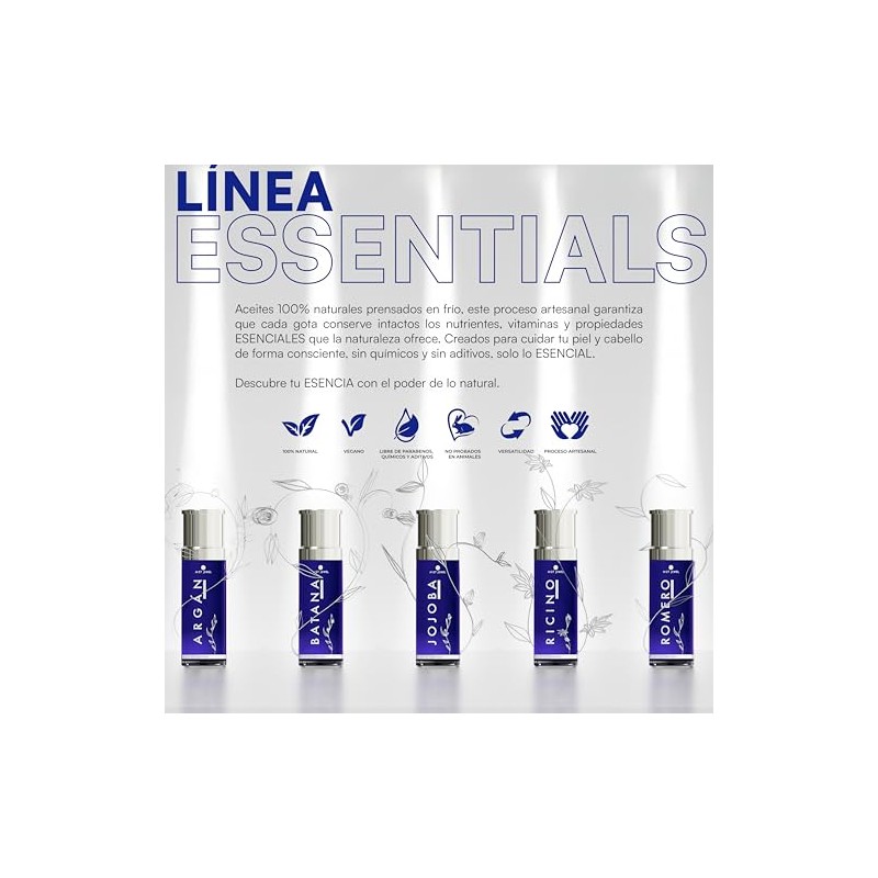 Aceite Esencial para Piel, Rostro y Cabello, Uso Cosmético (Argán