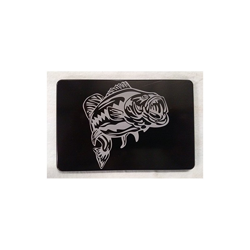 Large Mouth BASS Billet Aluminum Hitch COVER-4x6