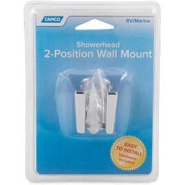 Camco 43718 RV Marine Chrome Two Position Showerhead Mount