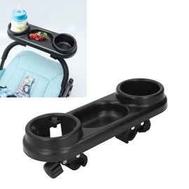 ViaGasaFamido Stroller Cup Holder with Snack Tray 2 in 1 Universal Multifunction Stroller Snack Tray Organizer Cup Holder Snack Tray Attachment for Snack Drink with 2 Clips