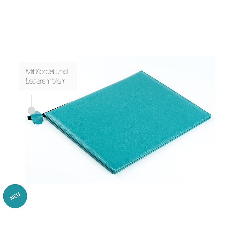 DELMON VARONE Certificate Folder in DIN A4 with Black Cord