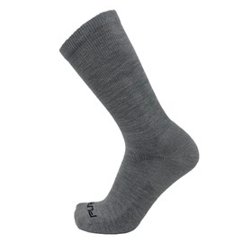 Pure Athlete Alpaca Wool Socks - Made in the USA, Athletic Crew Sock for Running, Hiking, Work, Men and Women, Lightweight (1 Pair - Light Grey, X-Large)
