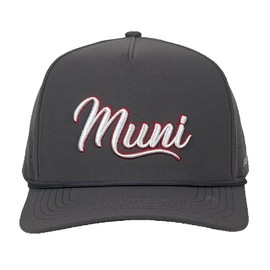 Muni Hack "Muni"  - Funny Golf Hat - Charcoal - Adjustable