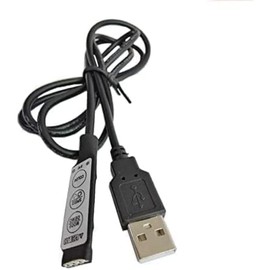 USB RGB Controller, DC5V Led Dimmer with 3 Keys 4 Pin Female Connector for 5V RGB Led USB Strip for Led Strip LED Strip Lights