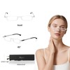 Ultra thin Lightweight Folding Reading Glasses Women Men TR90 Blue