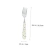 MAGICLULU 2sets Nordic Style Tableware Ceramic Handle Stainless Steel Fork