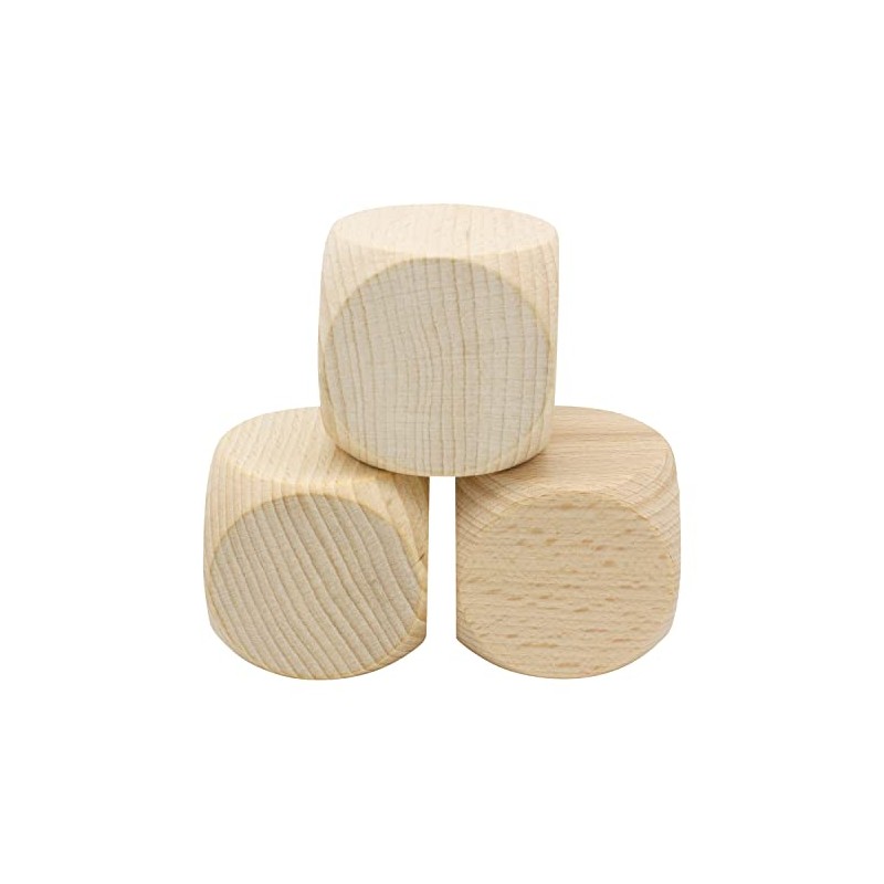 Wooden Dice - Blank Cube - Prayer Cube - Craft