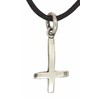 Kiss of Leather Dainty Cross Pendant 925 Sterling Silver with