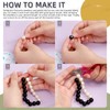 Swpeet 1503 pieces 2 colours 4/6/8/10/12 mm bead bracelet making