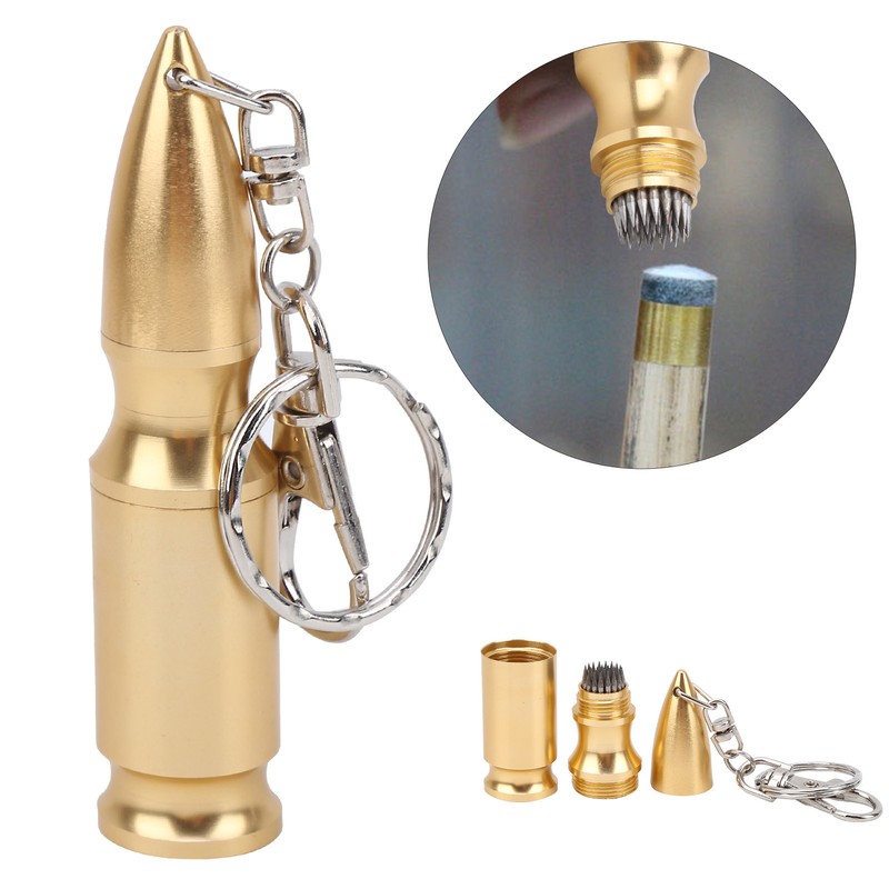 Metal Billiards Cue Tip Repair Tool Snooker Pool Shaper Burnisher