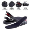 3-Layer Removable Invisible Height-Increasing Rubber Insole for Men and Women.
