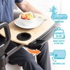 Able Life Comfortably Independent Tray Table Adjustable Bamboo Swivel TV
