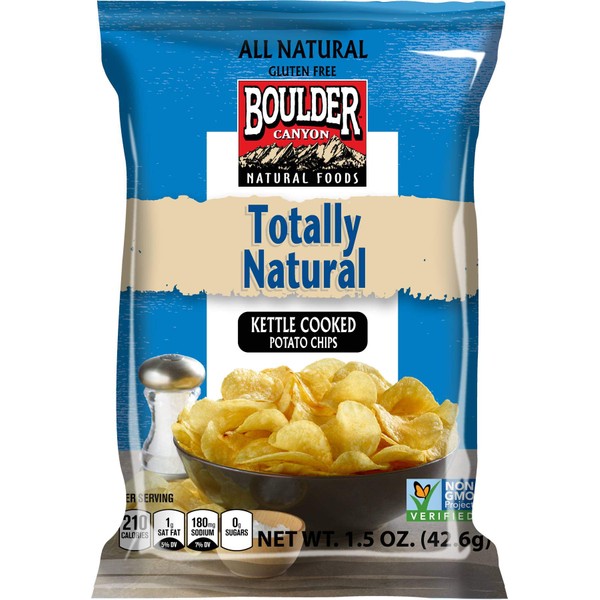 Boulder Canyon, Totally Natural Kettle Cooked Potato Chips, 1.5 oz. (55 Count)