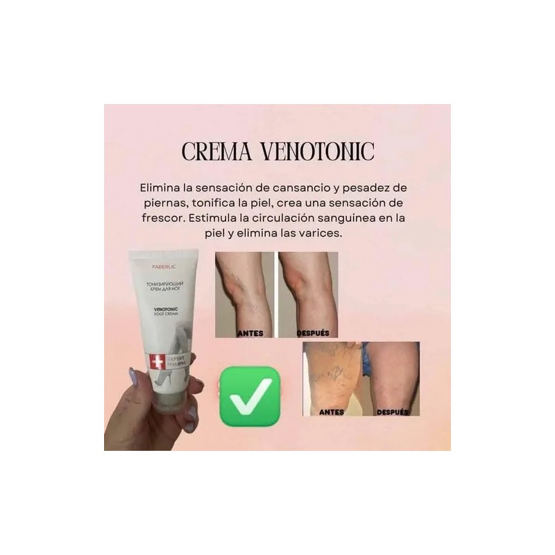 Faberlic Expert Pharma Venotonic crema pies 75 ml con castaña