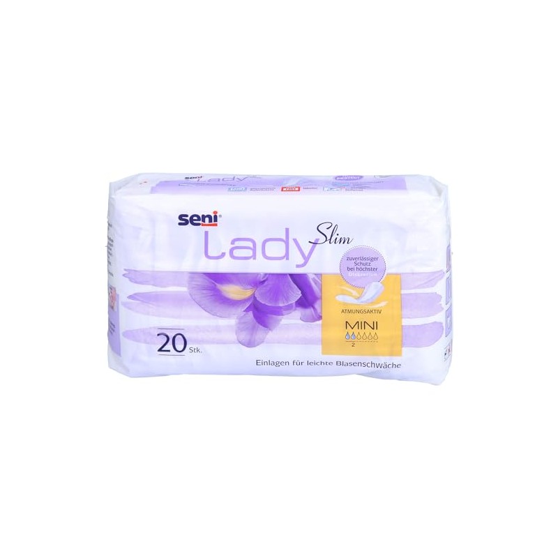 Seni Lady Slim Mini Incontinence Pads (Pack of 20)