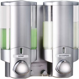 Escanver Dispensador Jabón Liquido Baño 2 Contenedores Envío Gratis